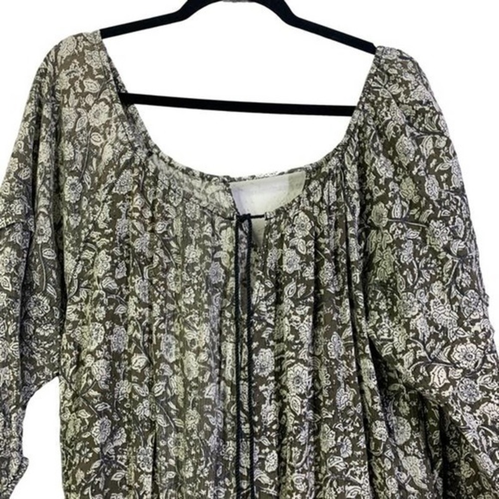 DENIM & SUPPLY RALPH LAUREN Brown Floral Paisley Smock Tunic Mini Dress - Picture 2 of 8